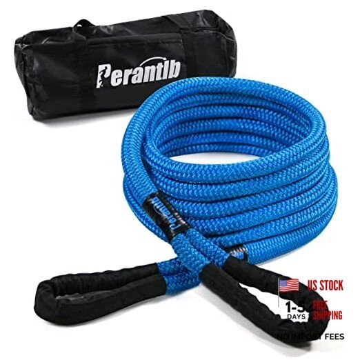 Kinetic Recovery Rope7/8 x 20ft(26000lbs),Nylon Double Braided 7/8″ x 20ft