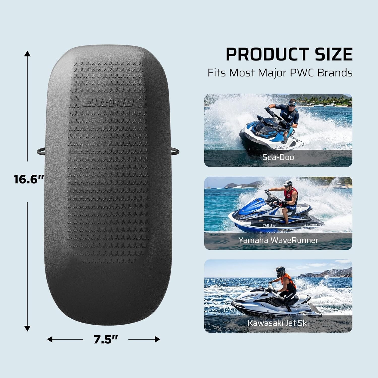 PWC Fenders, Jet Ski Bumpers 2 Pack, Portable Boat Gear for Docking, Premium EVA