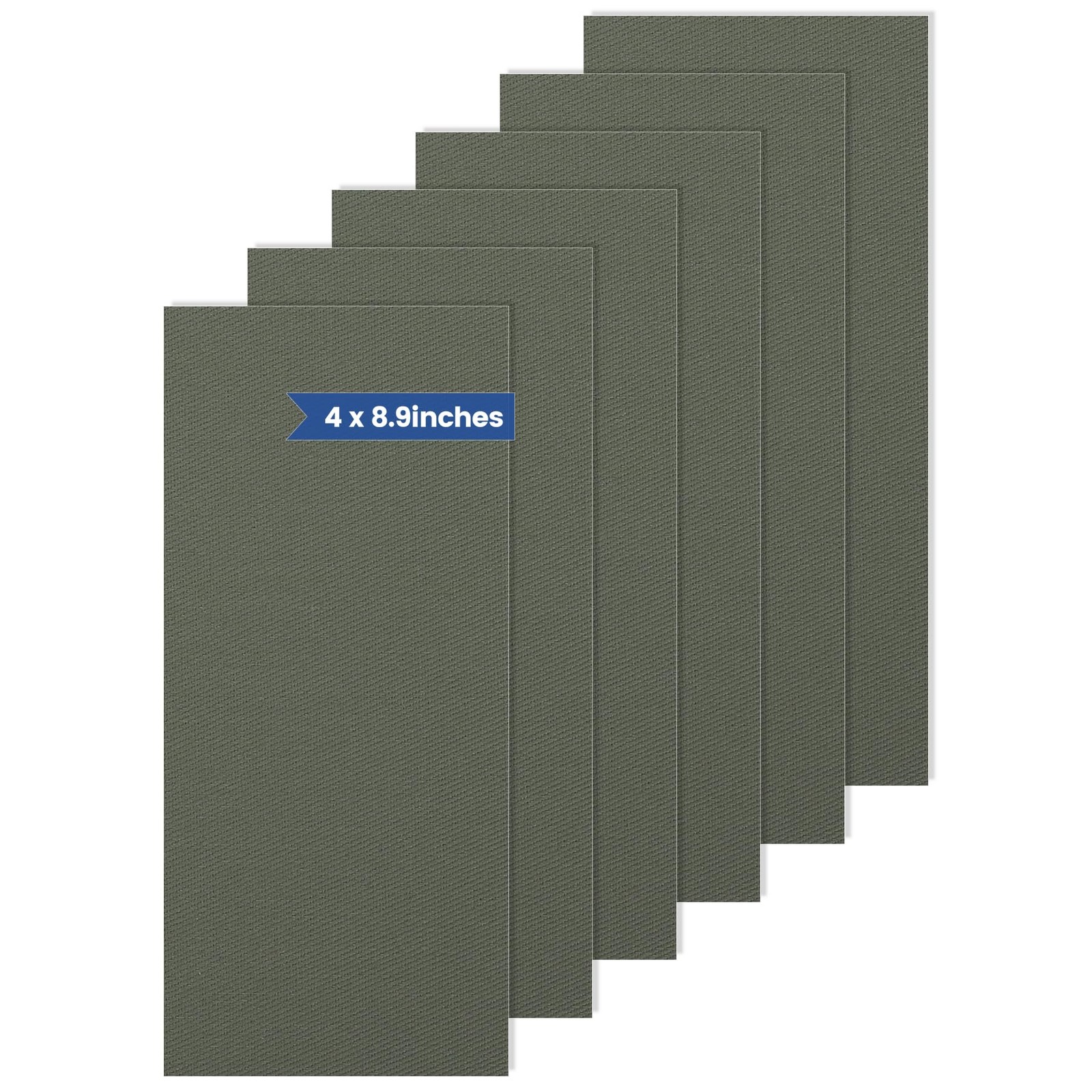 Iron On Patches for Clothes, Fabric – Inner 4×8.9 Inches, Army Green