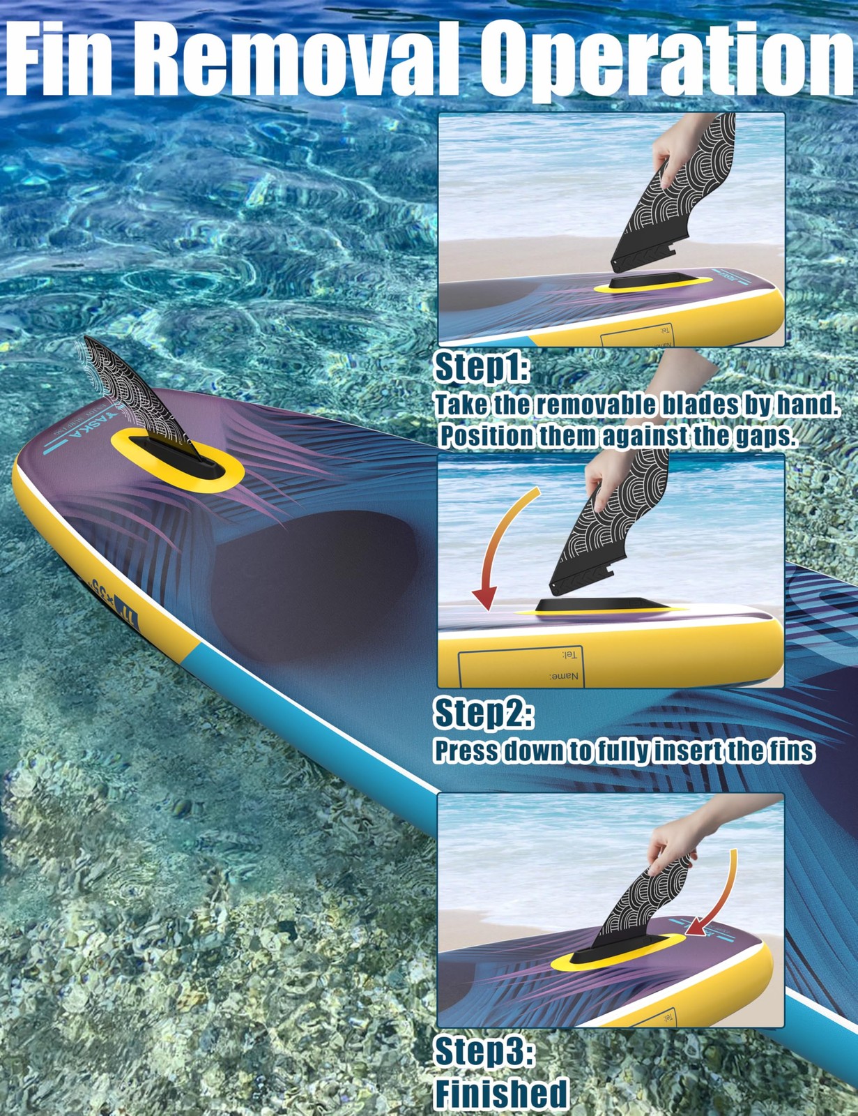 Inflatable Stand up Paddle Board 11ft with Premium SUP Accessories,Extra Wide…