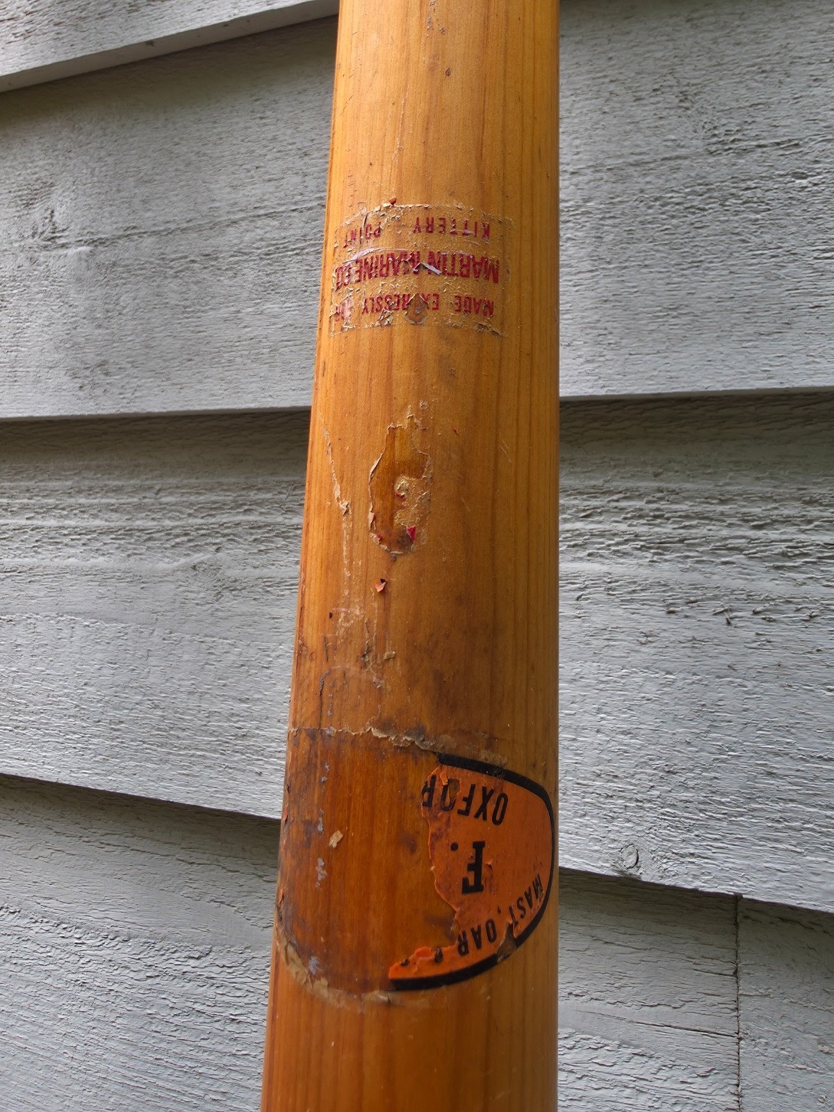 BEAUTIFUL VINTAGE Old Wooden Paddles Oars SPOON CURVED BLADES Measures 91″