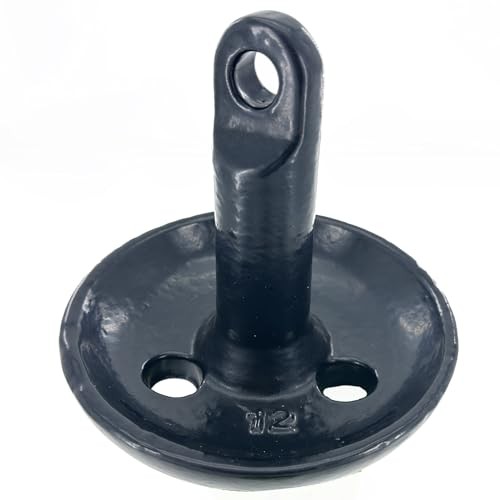 XIALUO Marine Mushroom Anchor Kit 12 lb Black PE Coated Kayak Anchor