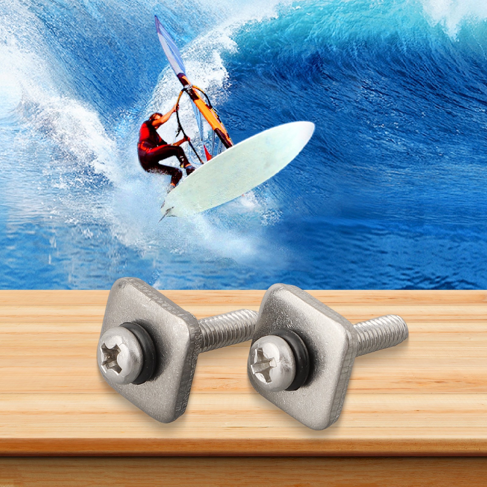 Professional Windsurfing Repair Replacement Rubber Screw Stainless Steel