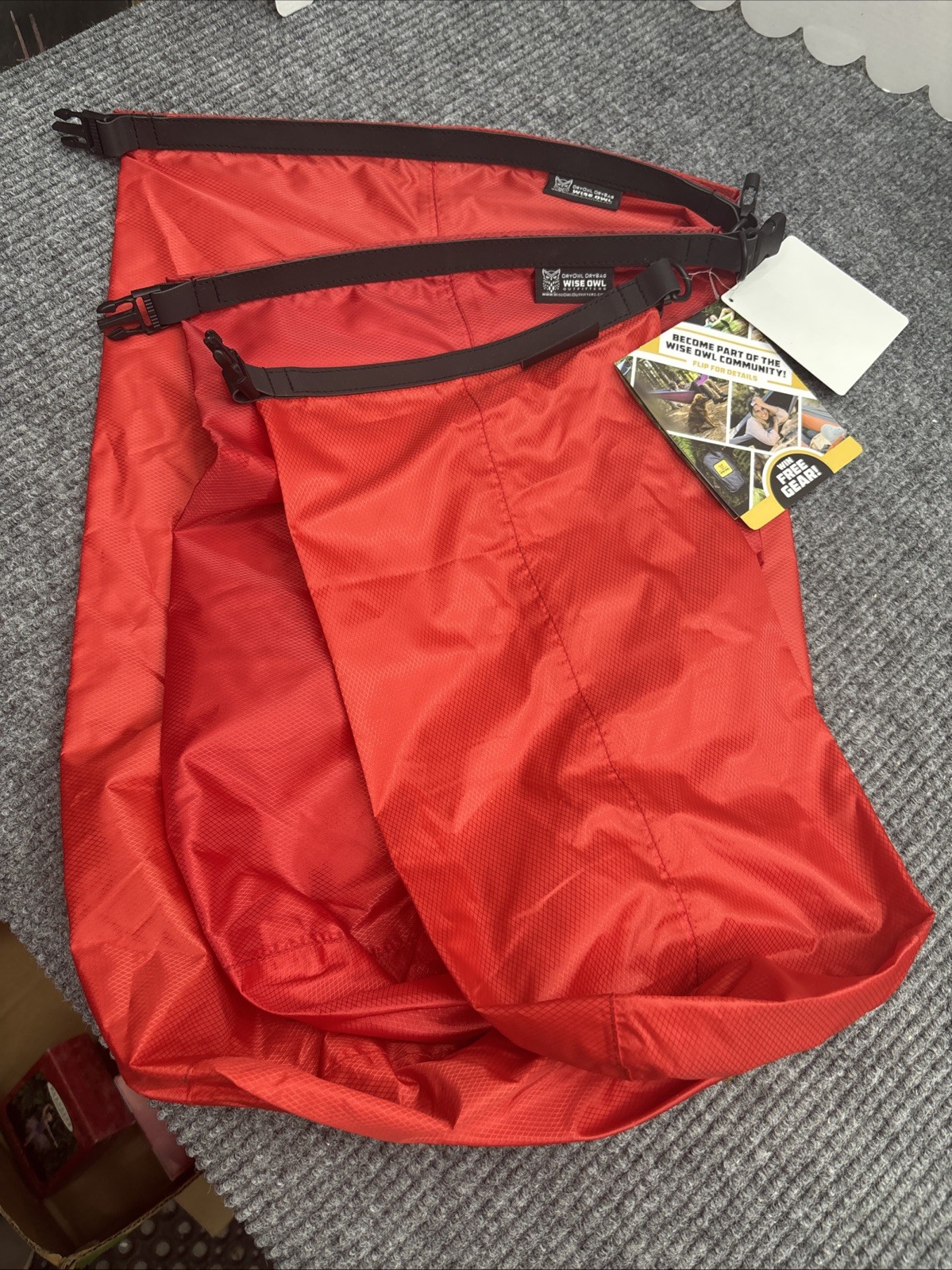 Waterproof Dry Bag 3-Pack 5L/10L/20L) RED Airtight & Lightweight by Wise Owl NEW