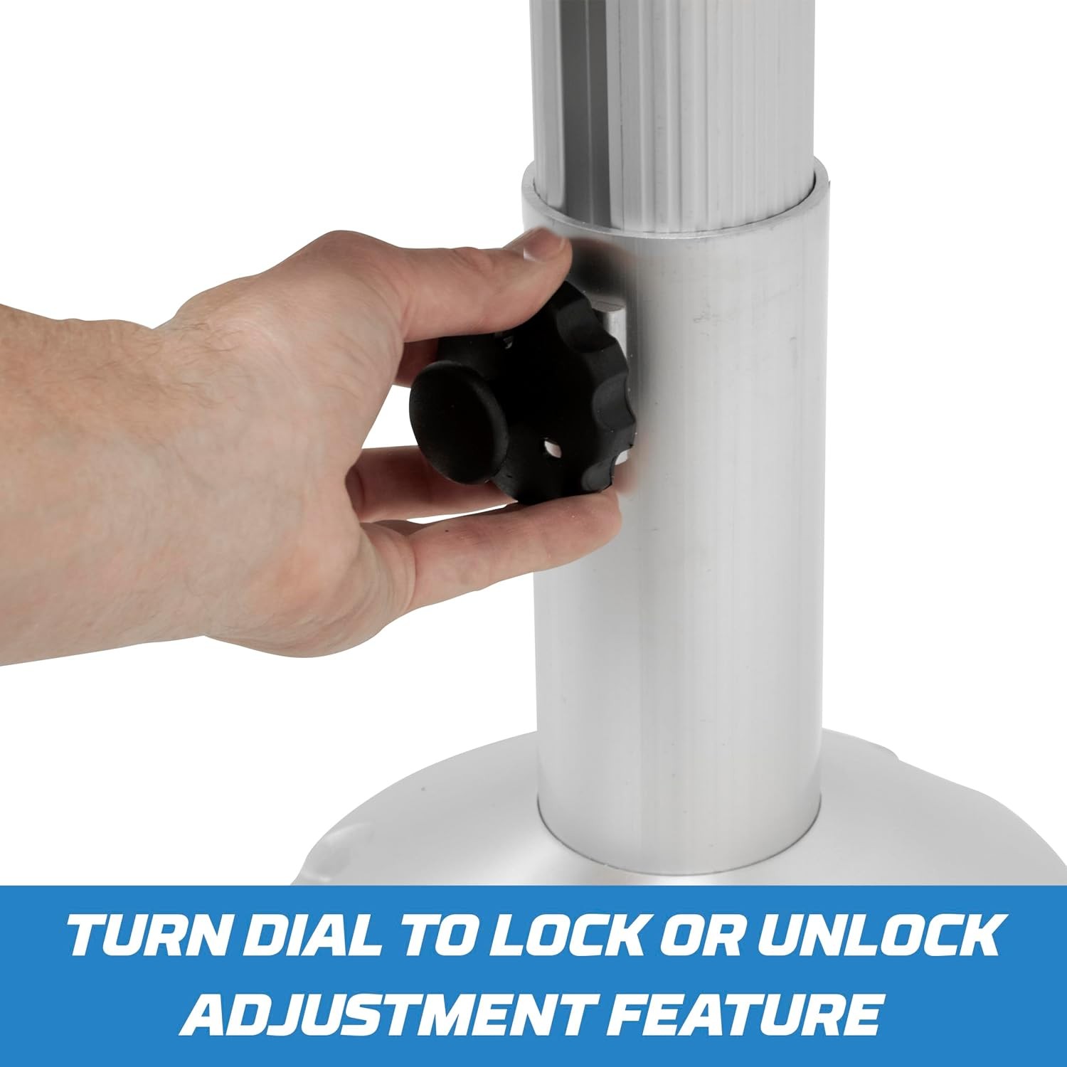 Wise 8WP21-374 Boat Seat Pedestal, Adjustable Height, Aluminum