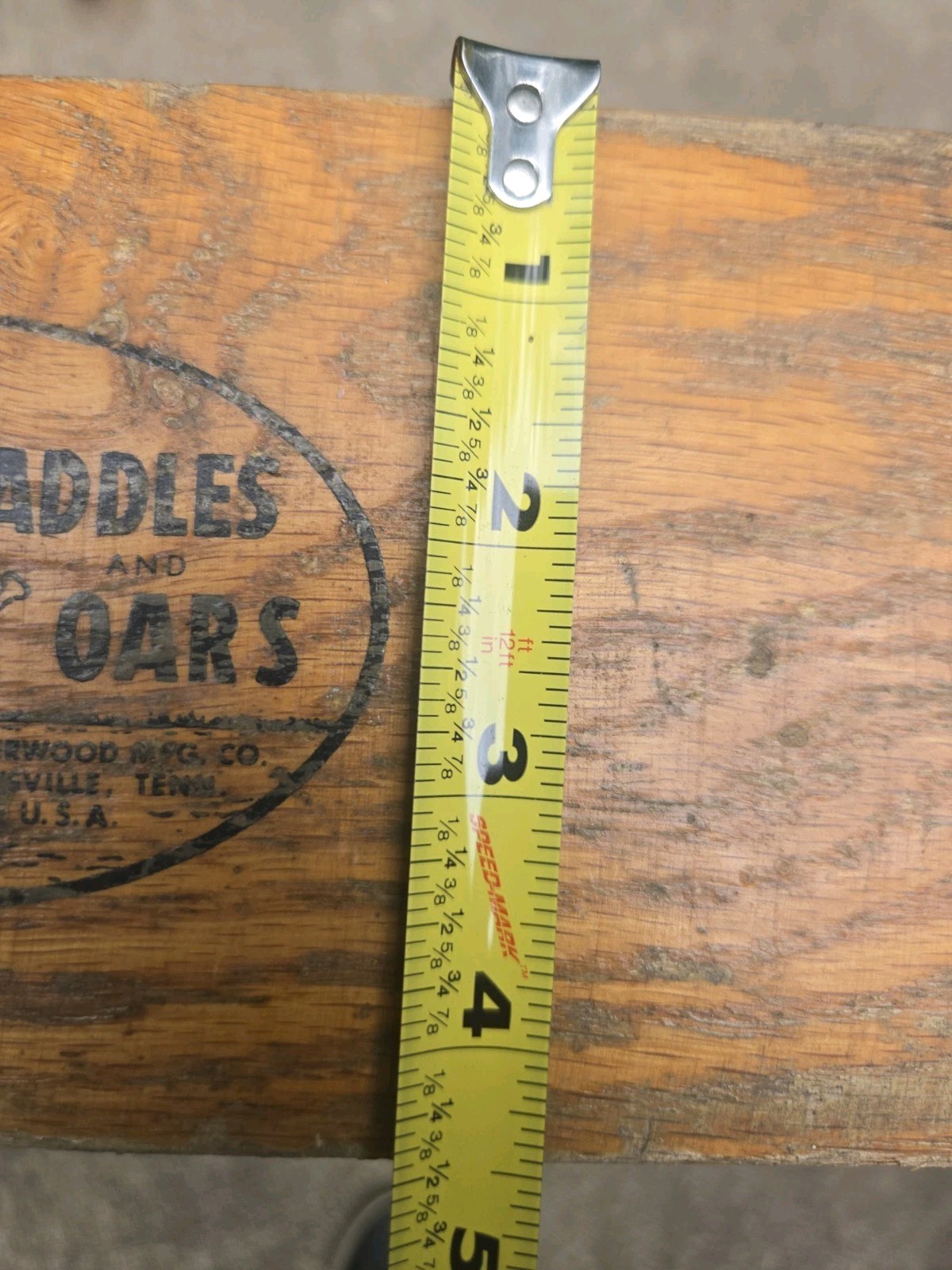 Vintage 6′ Boat Oar Beaver Brand Leatherwood Mfg.,clarksville TN