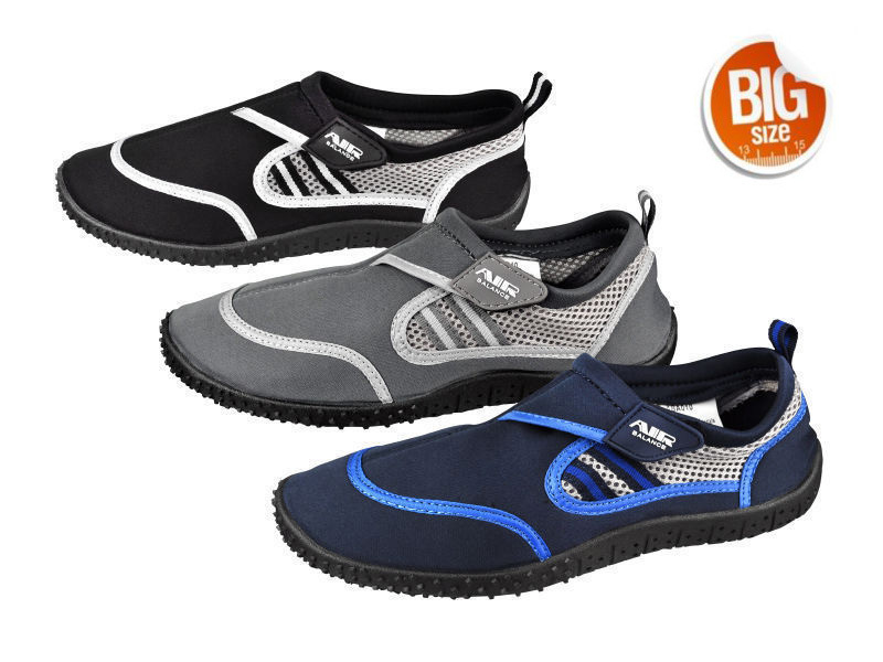 Air Balance Men’s Aqua Shoe Water Shoes Size 13 & 14 Black Blue & Gray
