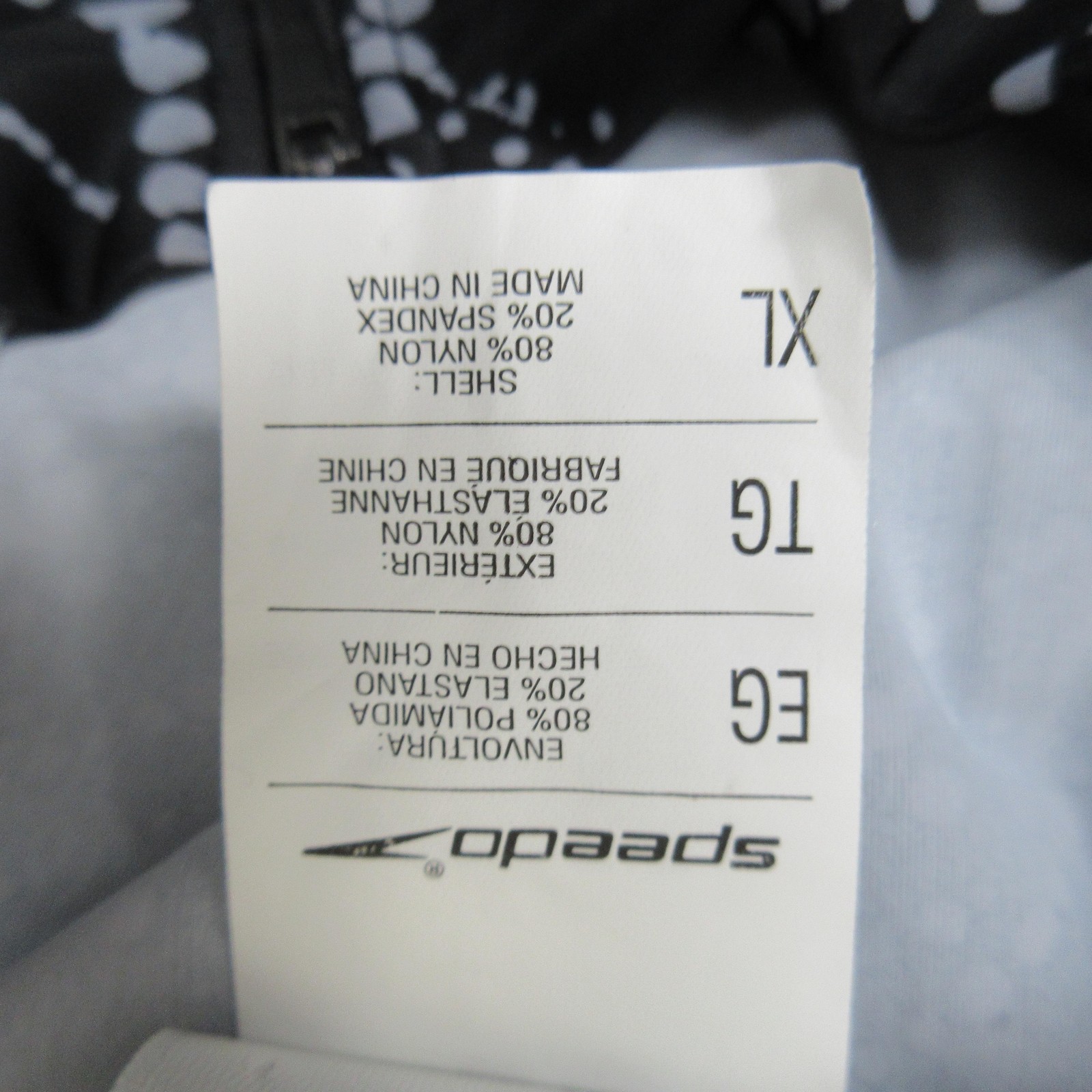 Speedo Zumba Black Graphic Shirt XL Nylon Elastane Mens Swim Rash Guard Top