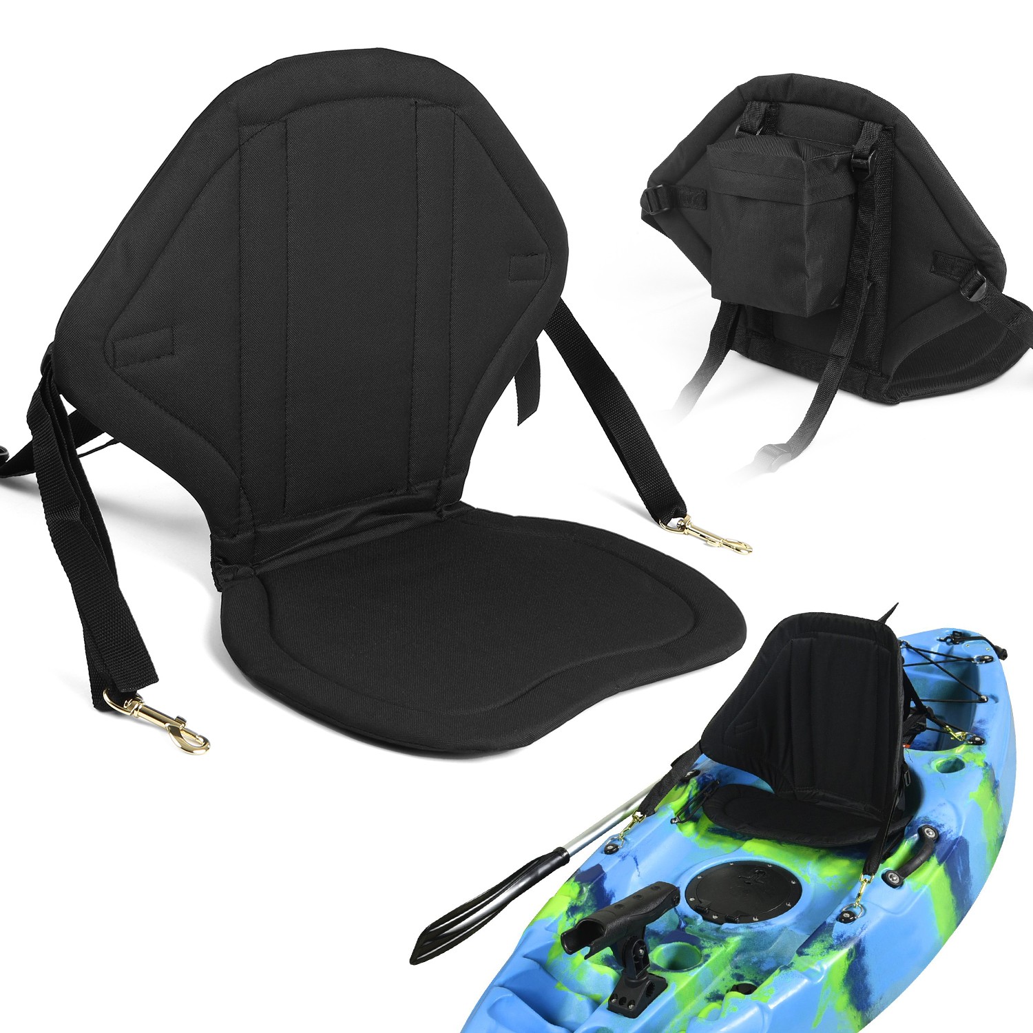 Water Repellent Children Kayak Seat With Back Support Kids High Back Canoe QZCX