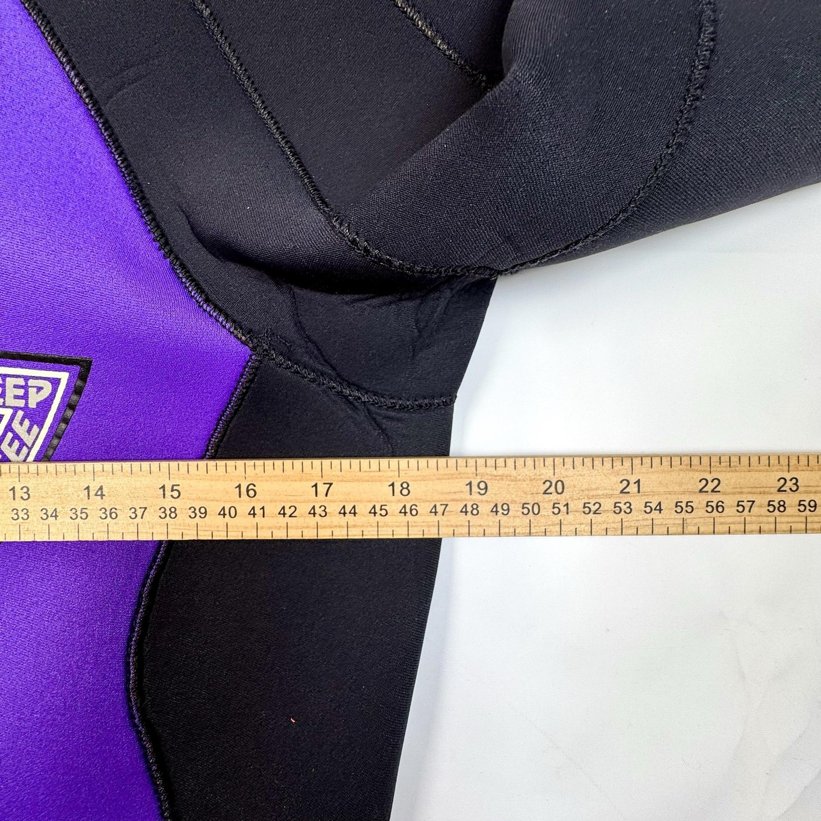 Deep See Power Flex 5/4/3mm Wetsuit Full Sleeve Black Purple Surf Dive Suit