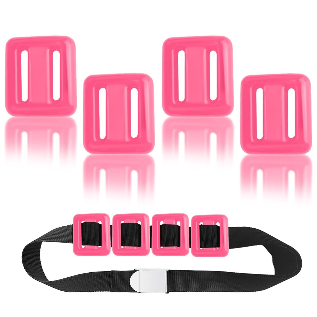 4 Pcs Scuba Weight Belt,Dive Weight Belt,Nylon Coated Dive Weights Block,1.1LB S