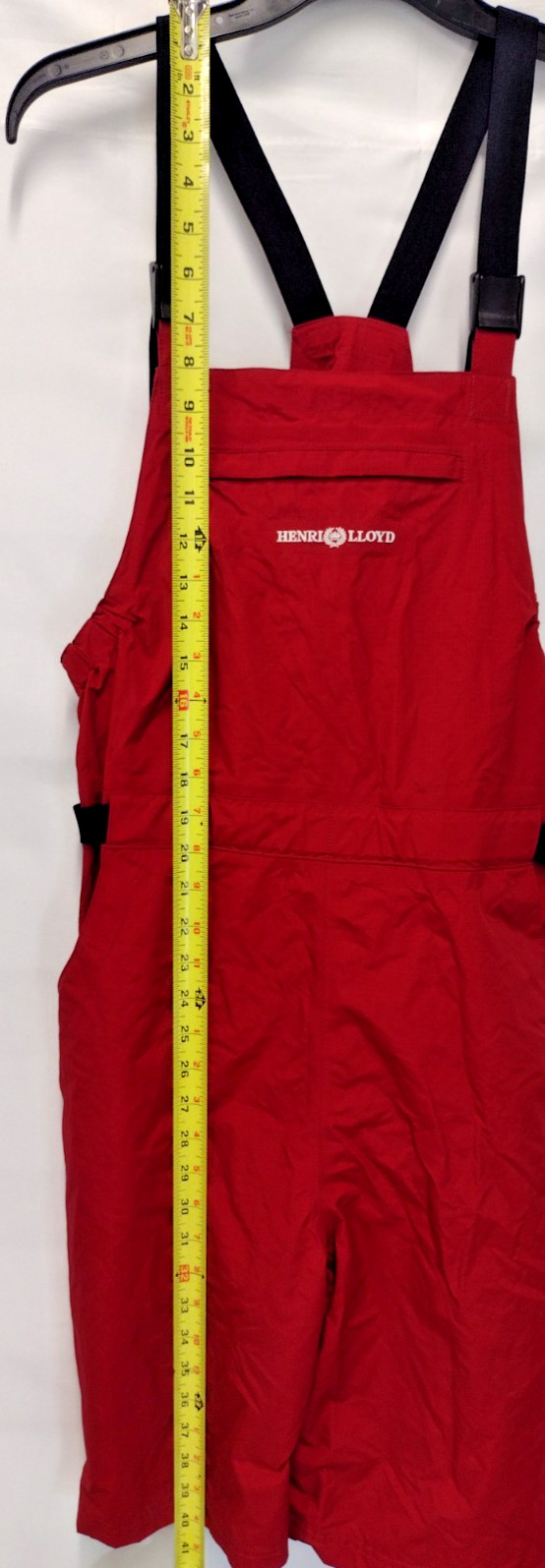 Henri Lloyd Red Weather Suit Size Large Overalls Sailing Bibs Fisherman Nylon