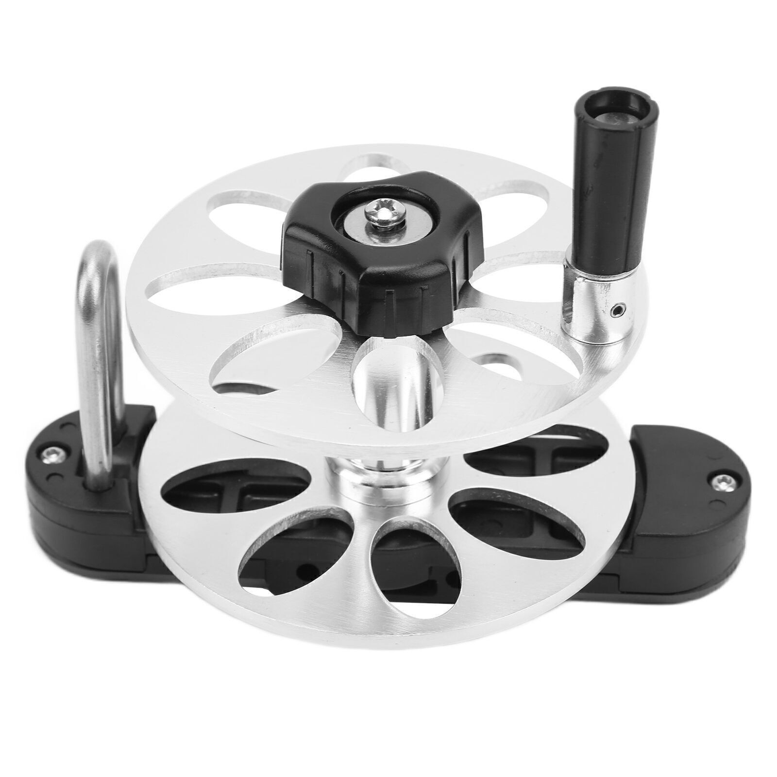 Durable Speargun Reel Aluminum Alloy Tightening Knob Fishing Reel Foldable