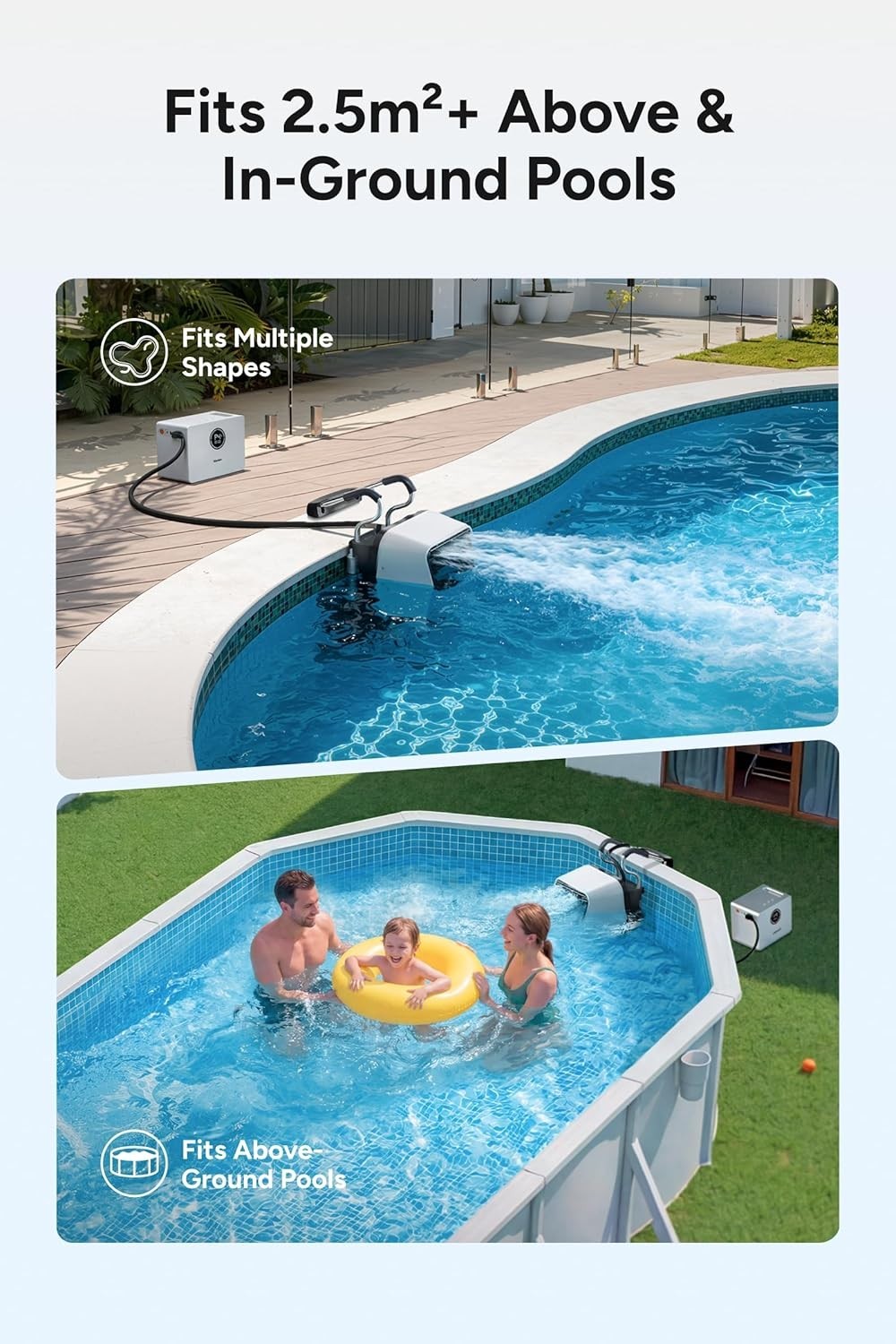 iGarden Portable Pool Swim Jet Machine App Control 10 Hour Runtime 1100 GPM