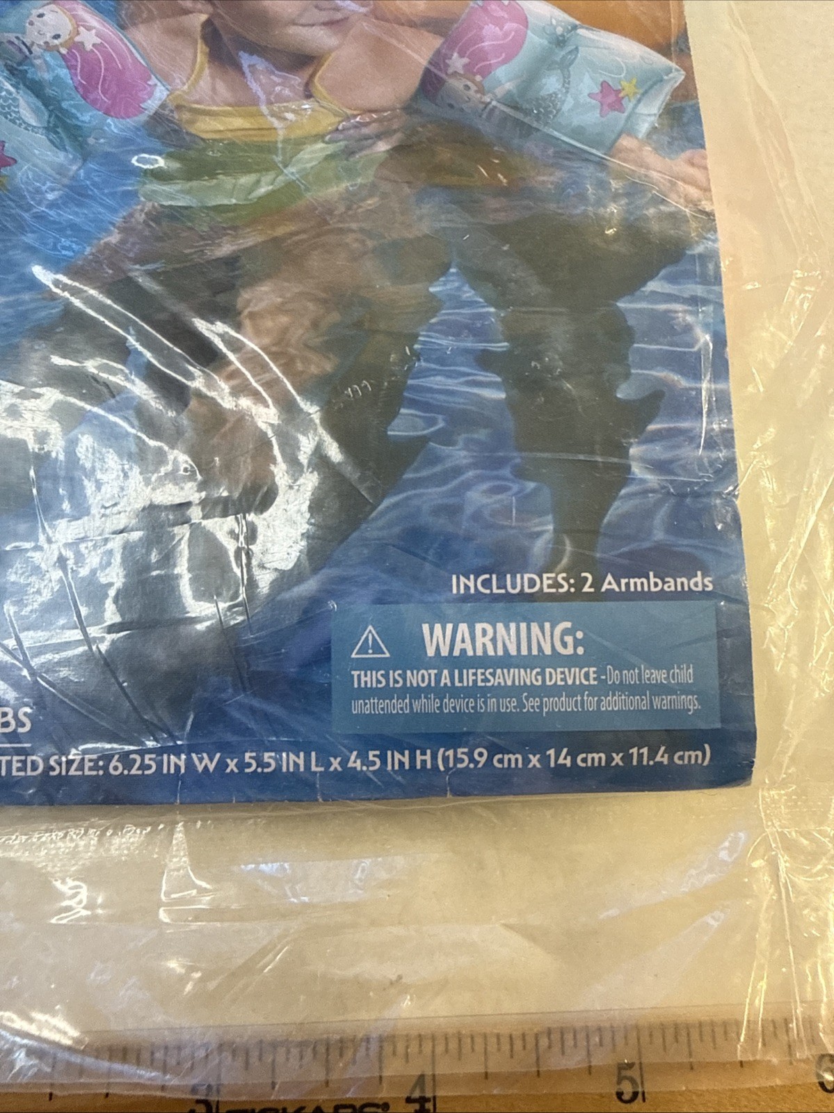 Inflatable Arm Bands Training Aid 3-6 Toddler Swim floaties girl mermaid Pool