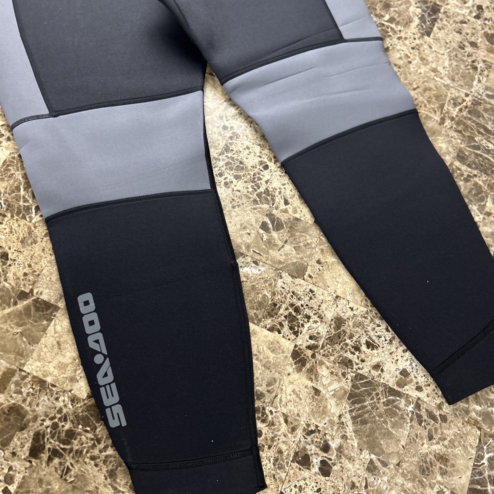 Sea-Doo Montego Men’s Wetsuit Pants 2XL 3mm Black Gray Neoprene Jet Ski Dive