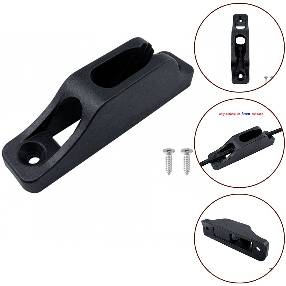 Dark Nylon Cleat Easy To Adjust Easy To Adjust While Sailing Colour Dark