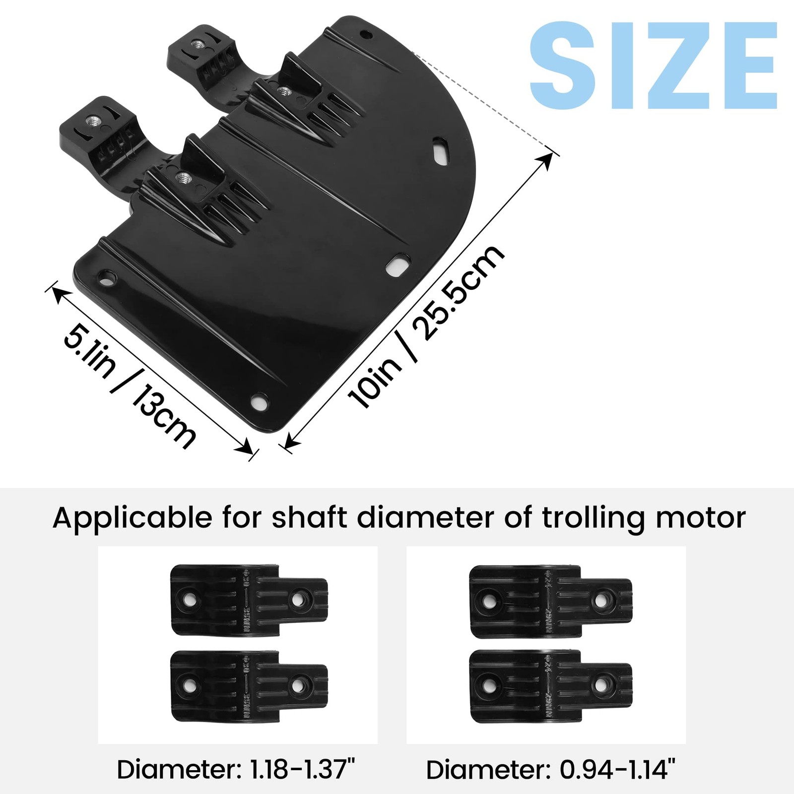 Boat Rudder Clamp Fits 24-55 Thrust Trolling Motors Accessories for Fishing K…