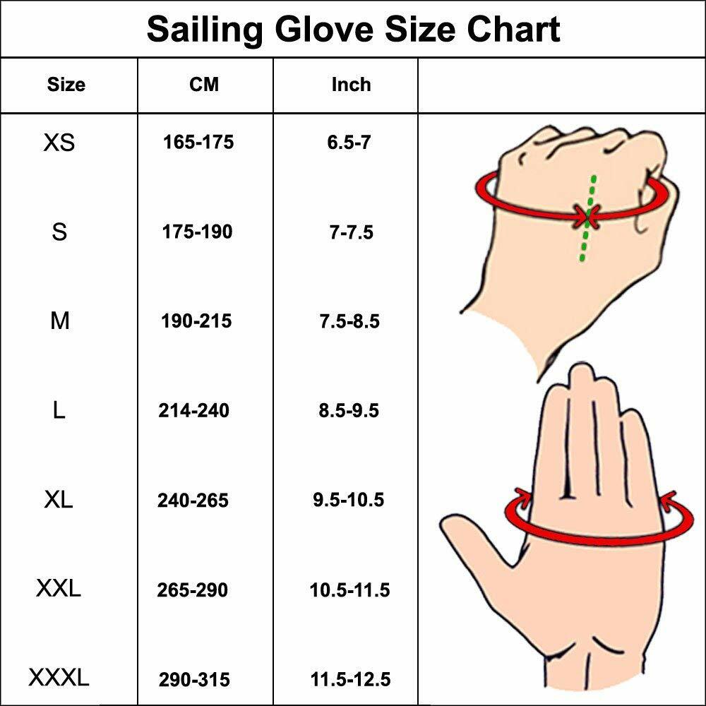 Sailing Gloves Cut Finger Grip Kayaking Surfing Fishing Men Women Deckhand Glove