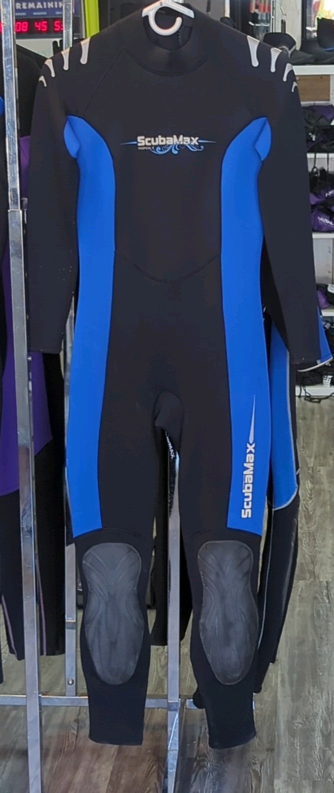 ScubaMax Tropical 3 Youth Wetsuit 3mm Size 8 Black Blue Made in Thailand