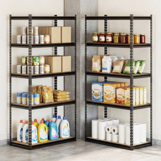 5-Tier Garage Shelving Unit 2200 LBS Metal Storage Shelves Adjustable Utility Ra