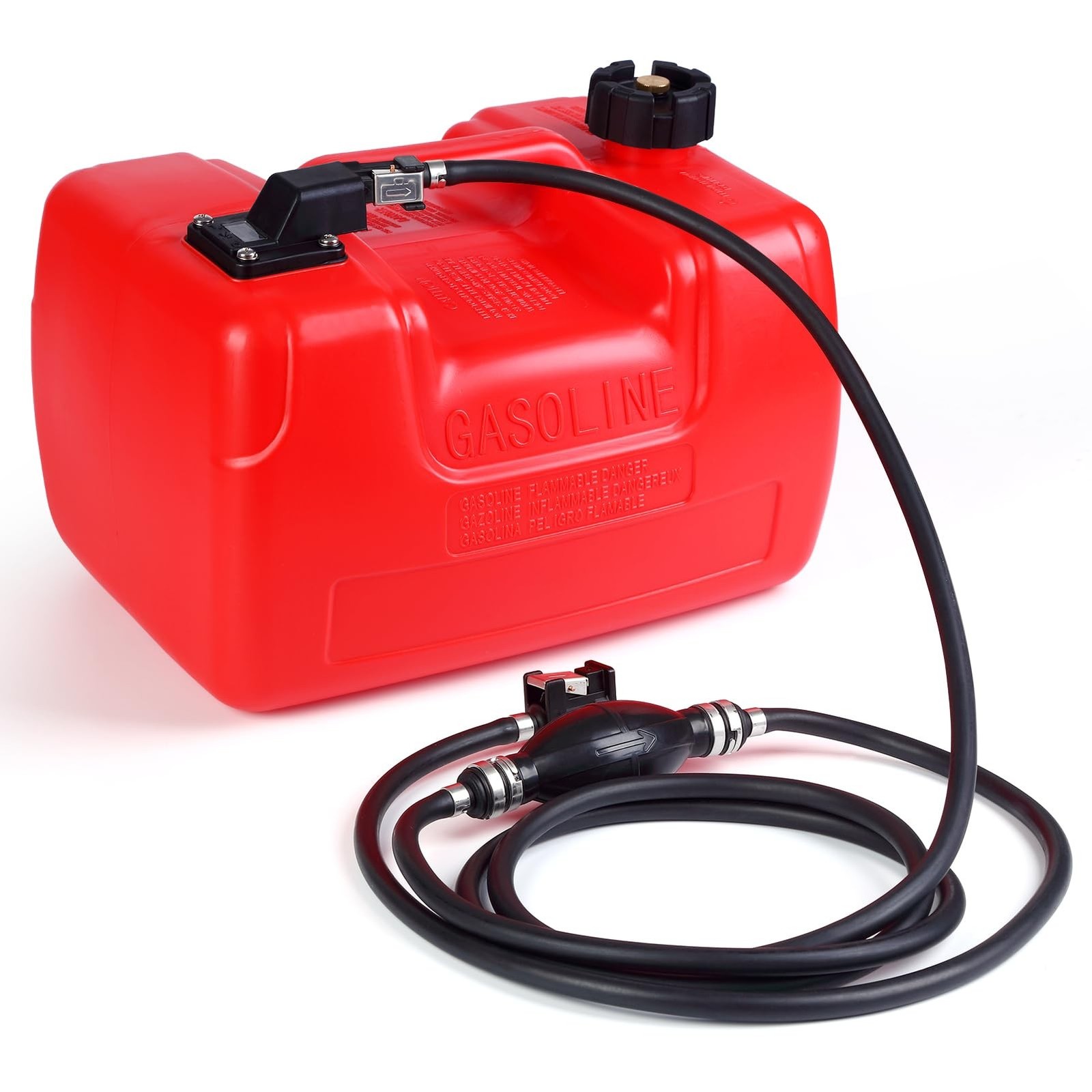 3 Gallon Portable Marine Tank with 9.8ft Hose-12L Marine Boat Transfer Tank, …