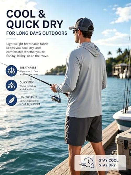 Men’s Sun Protection 3X-Large 3 Pack-light Grey / Light Blue / Dark Grey
