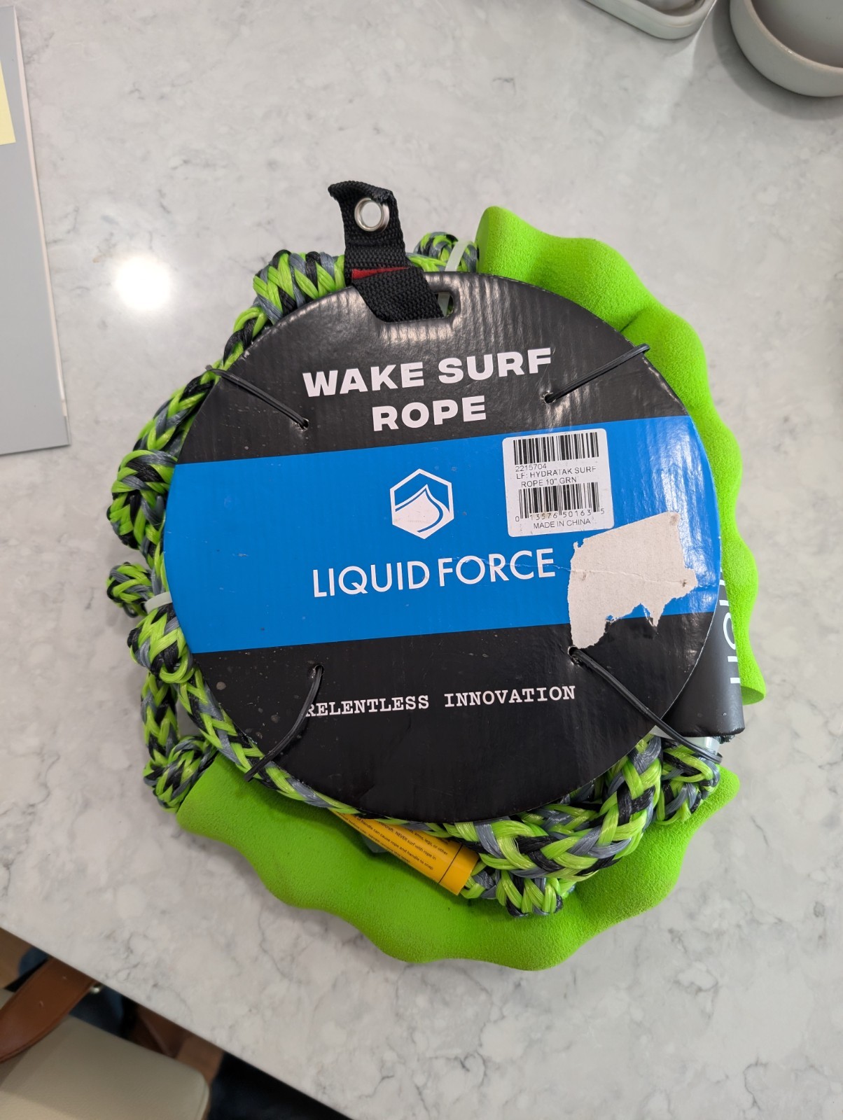 Liquid Force Wake Surf 8″ Handle floating Rope – Green