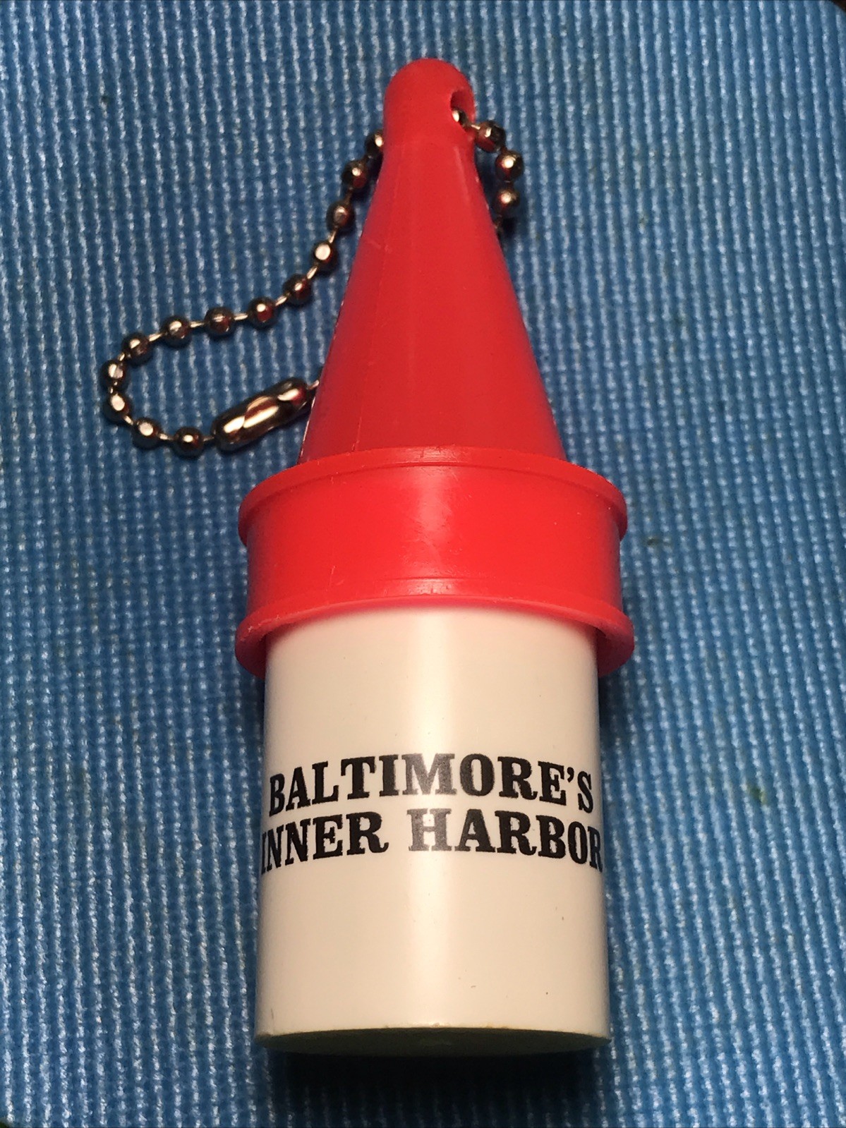 Boat Floating Keychain, Baltimore Inner Harbor, Warterproof Storage Compartment