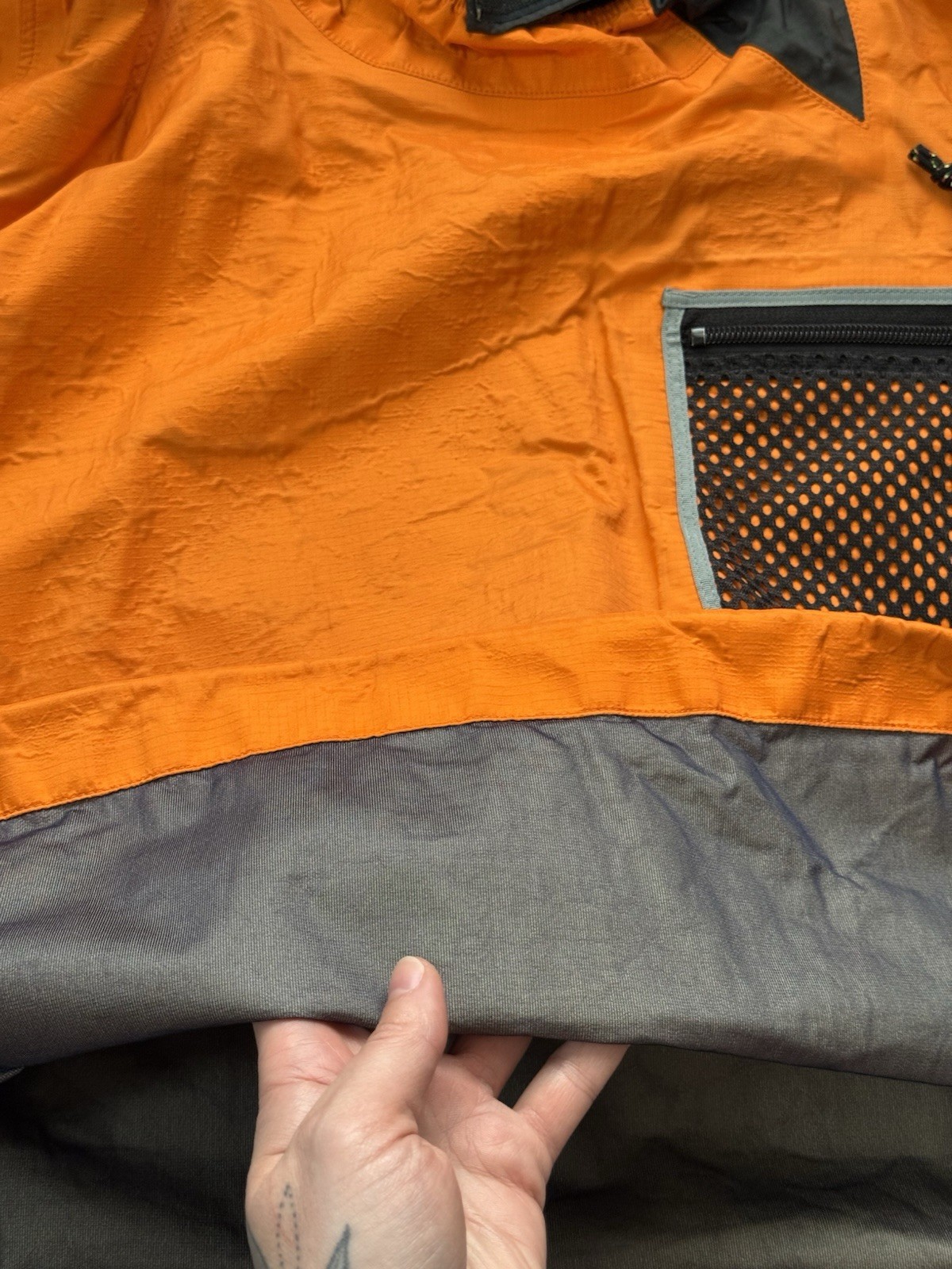 Patagonia Lotus Designs Splash Top Jacket Kayak Paddling Orange S