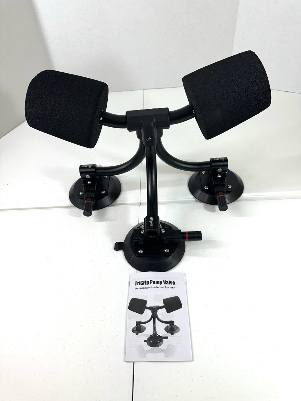 Hlogree Trigrip Kayak Load Roller 3 Suction Cup Kayak Roller Loader Pump Vacuum