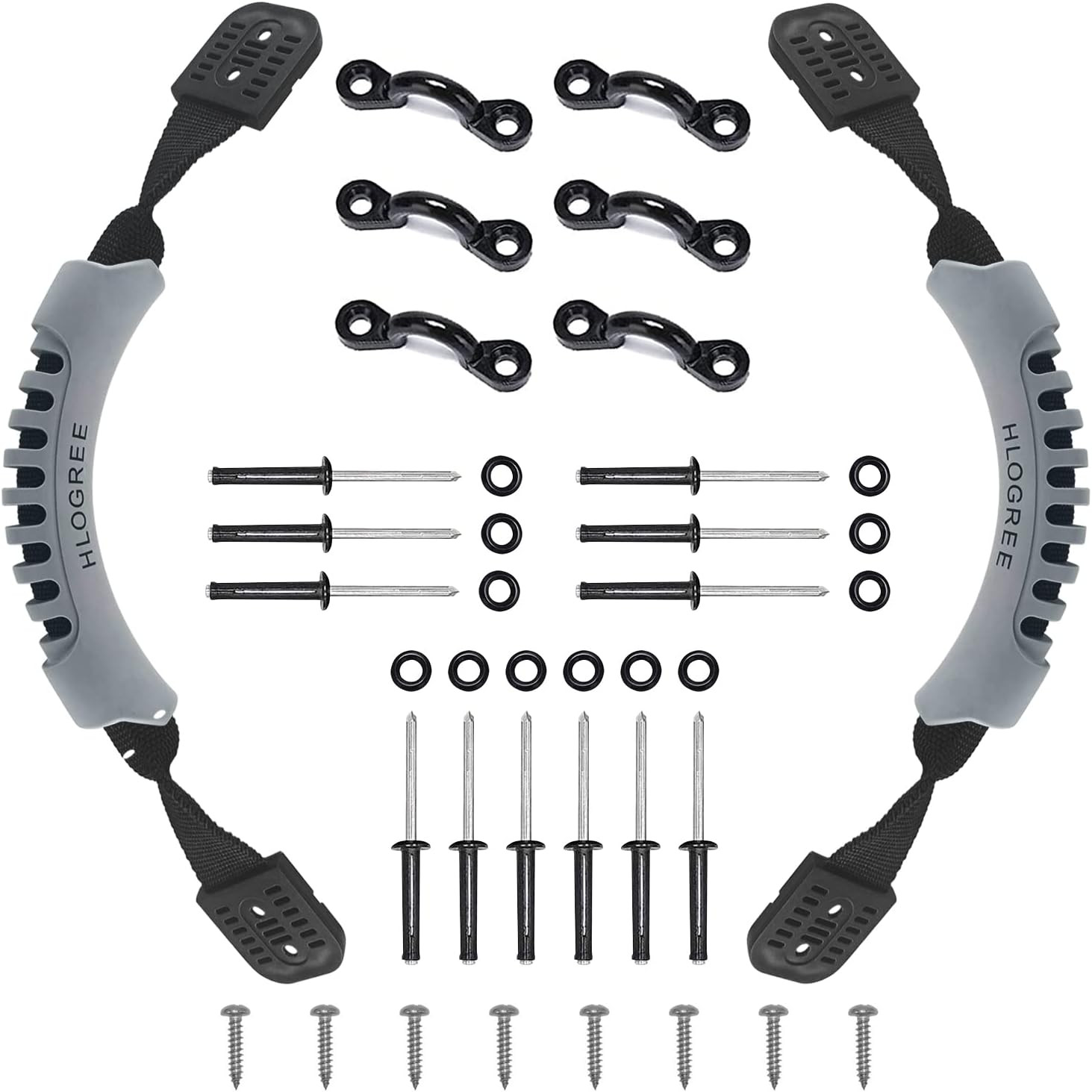Kayak Handles 2/4 Pack,Kayak Carry Handle with Rivets,Kayak Replacement