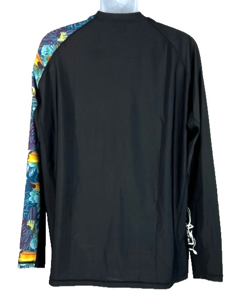 HUGE SPORTS Mens Rash Guard XXXL Long Sleeves UPF 50+ Sun Protection Swim Shirt