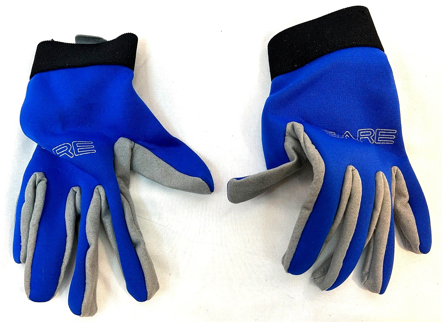 BARE ~ Diving Gloves 10200 L ~ 2mm Tropic Sports Blue/Black/Gray ~ Unisex