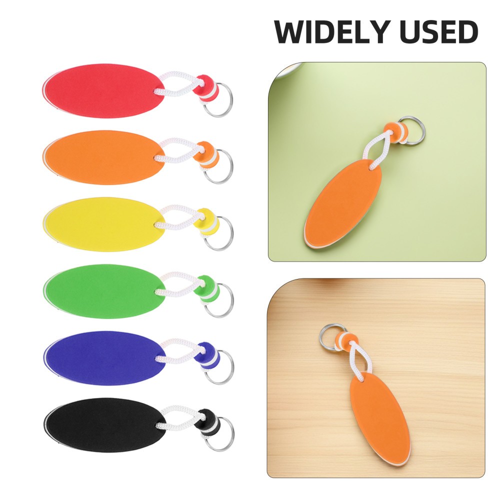 12Pcs Durable Foam Surfboard Keychain Floating Buoy for Boating Outdoor Sports