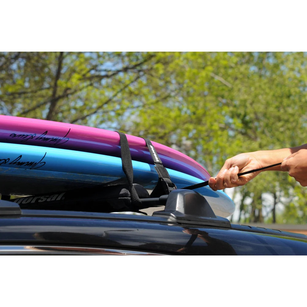 DORSAL Aero Roof Rack Pads 28 Inch Wide with Locking Straps – Pack of 4 for Car