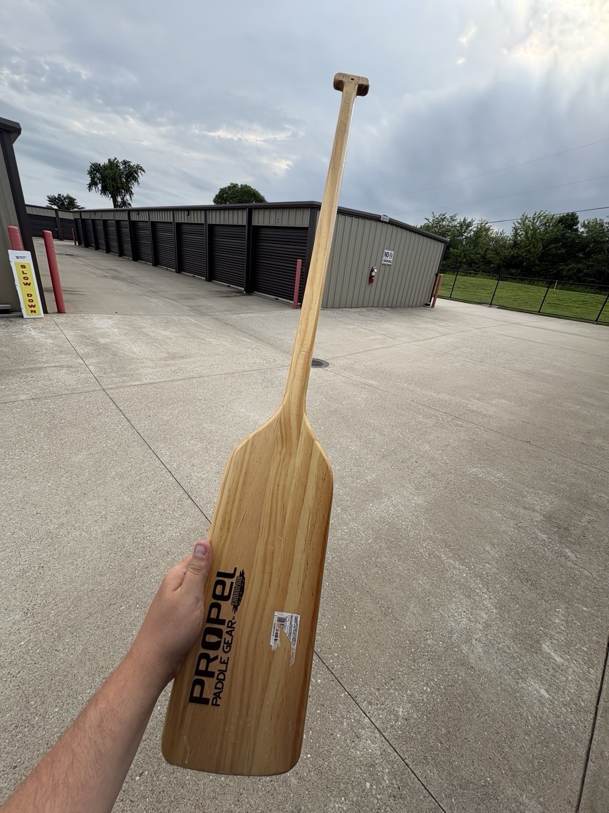 48” Propel Paddle Gear Shoreline Marine Wooden Canoe Kayak Paddle T Handle