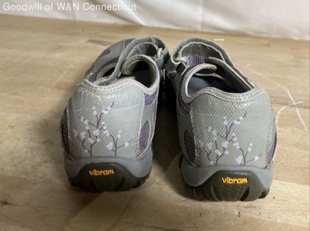 Merrell Waterpro Pandi Purple Grey Mary Jane Vibram Athletic Shoes Size 9