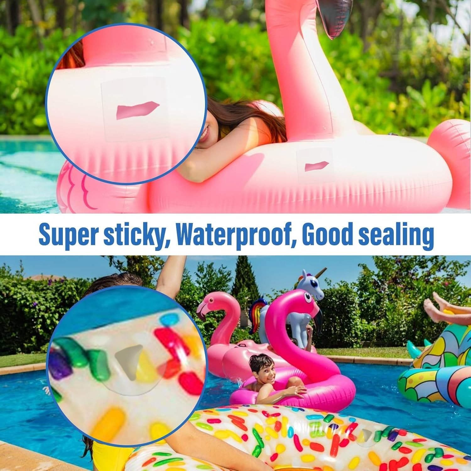 Inflatable Patch Kit – 12PCS TPU Repair Tape for Pools and Airbeds – Easy to Use