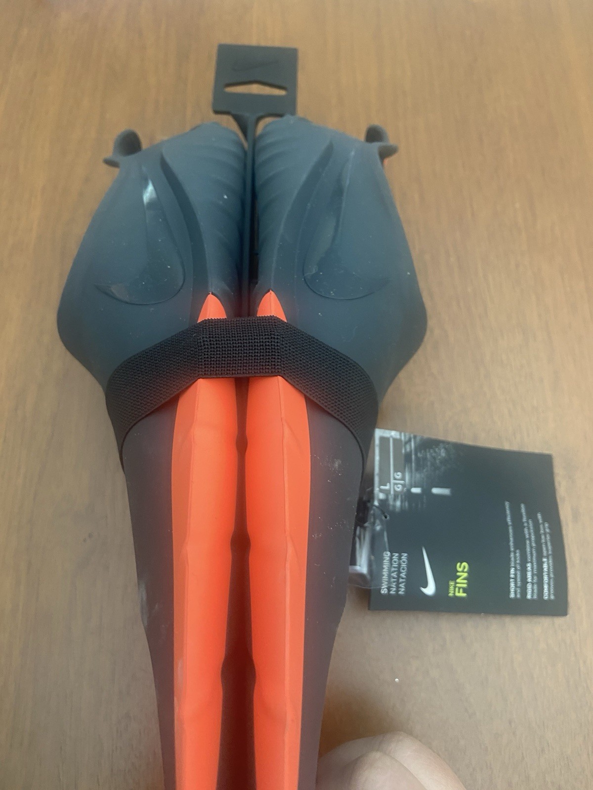 Nike Short Fin Blade Swim Snorkling Fins Sz LARGE NESS9171-618 – NWT Black