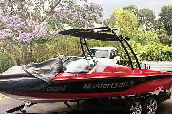 Reborn Launch Wakeboard Tower Matte Black +Wake/Surfboard Rack+Windshield Mirror