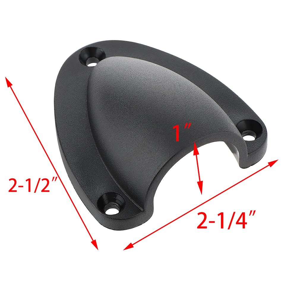 4 Pcs Nylon 2-1/2 Marine Wire Cable Vent Cover, Clamshell Vent for Boat, Smoo…