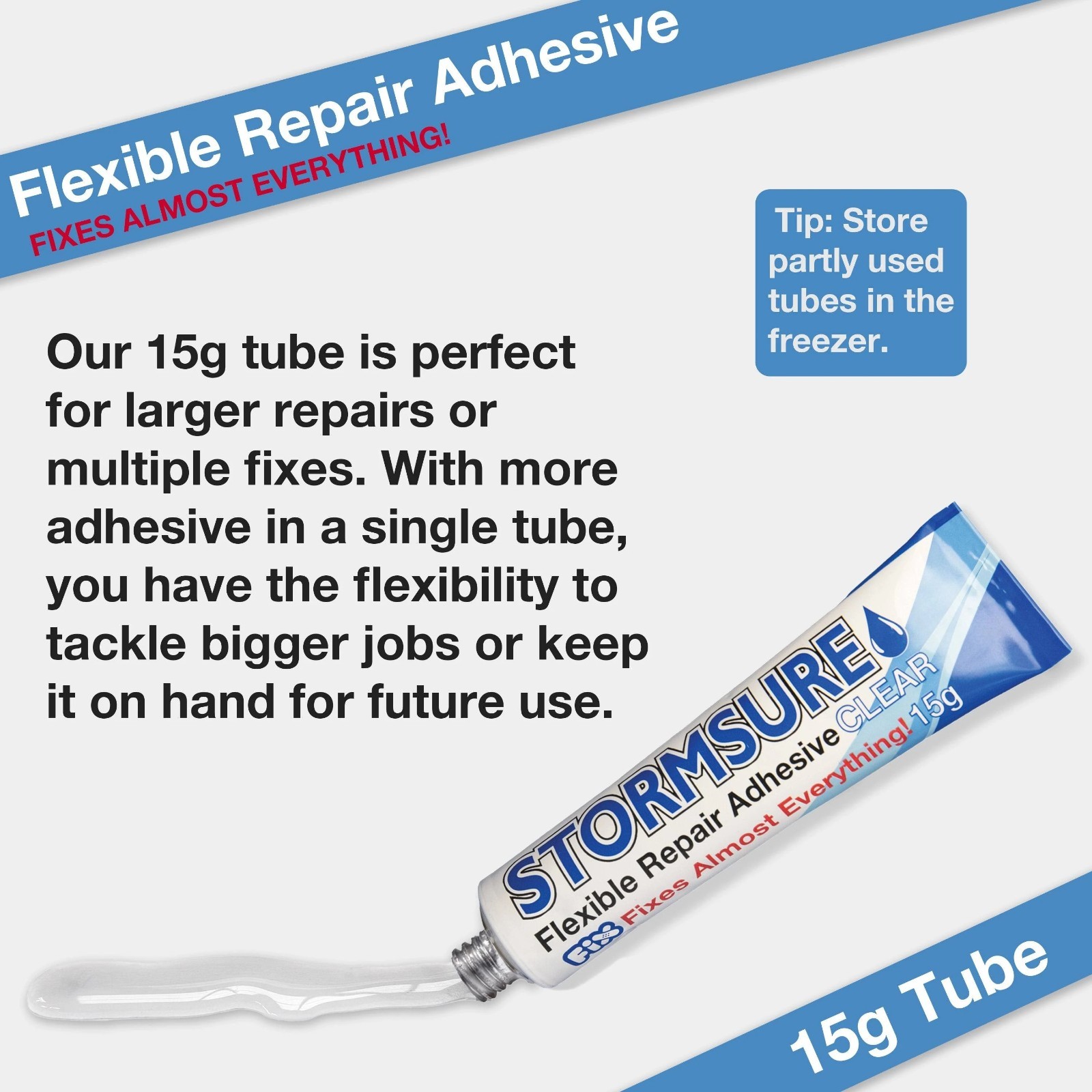 Stormsure Flexible Repair Glue Waterproof Adhesive for Wetsuits Inflatables Gear