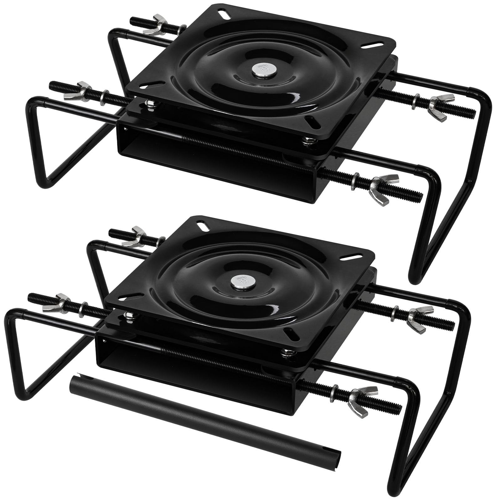Boat Seat Swivel Base Mount,Boat Pedestal Mount Clamp on with Black