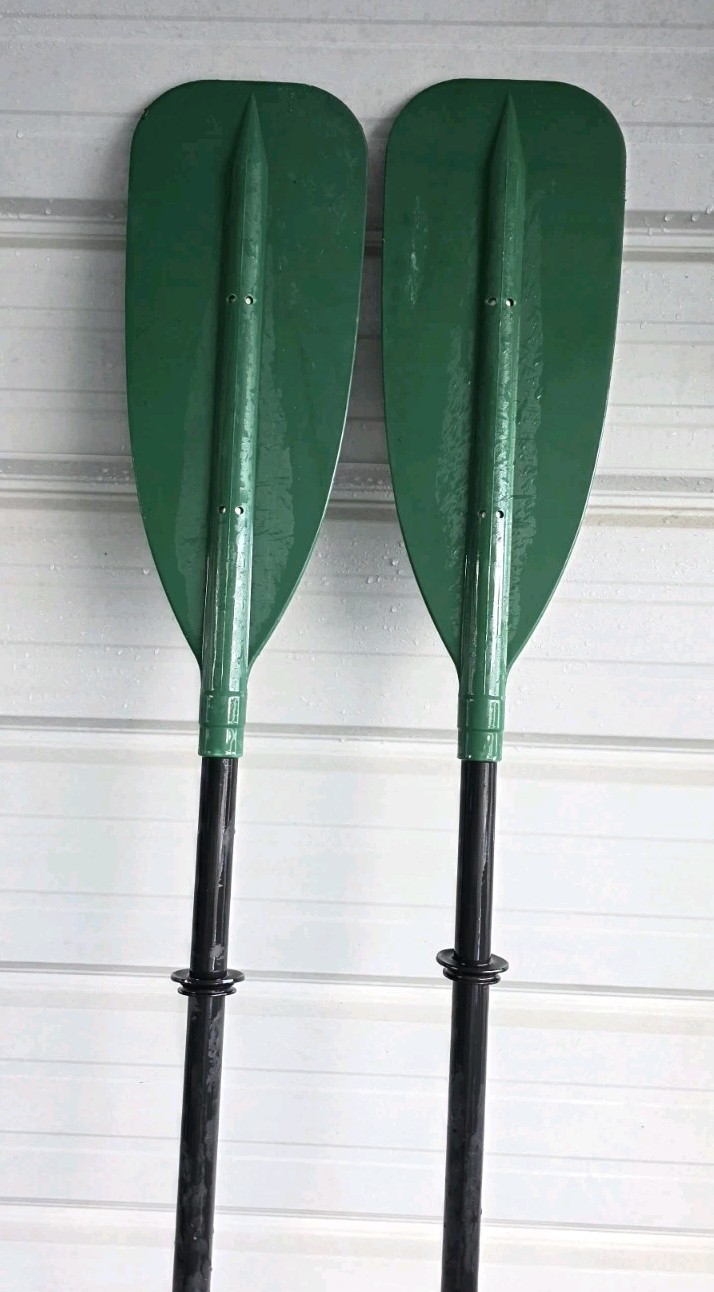 2 Dual Tip Caviness Feather Brand 7.5ft Kayak, Canoe Paddles