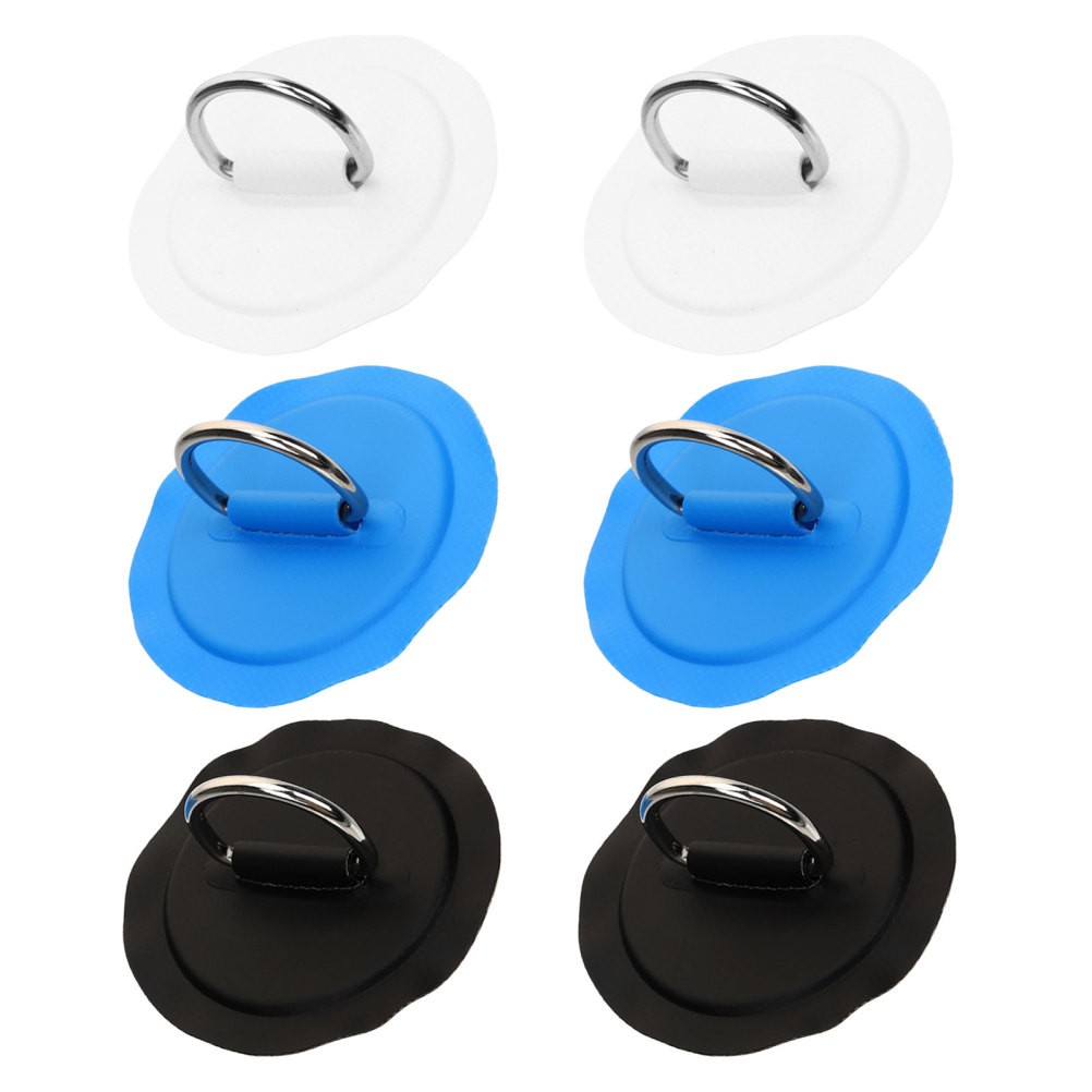 6 Pcs Surfboard Fixing Buckle Inflatable Paddle Rings Boats Patch