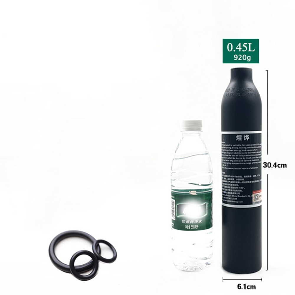 4500psi Paintball Cylinder Aluminum CO2 Air Tank M18x1.5 Pressure Soda Bottle
