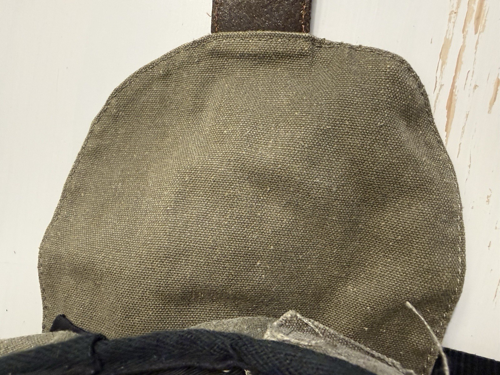 ✿ PURE Hemp Canvas Backpack Small Army Green Boho Rucksack Eco Hemp Bag
