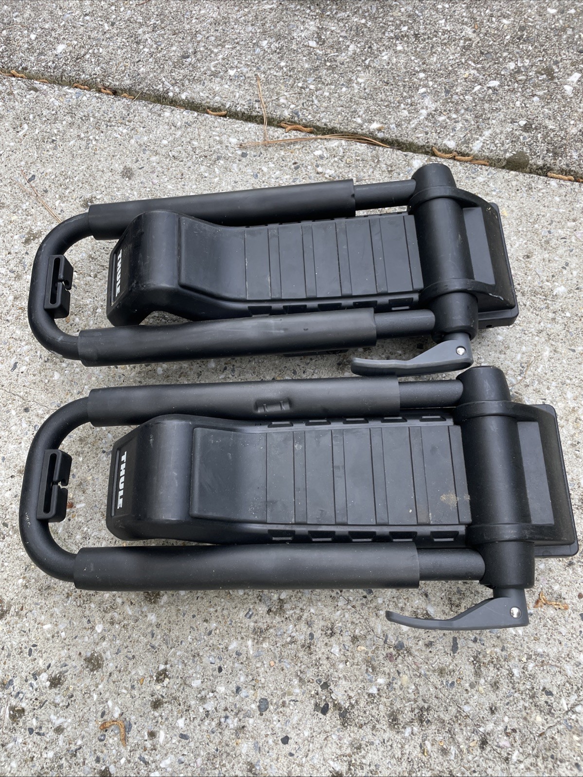 1 Pair – Thule 848 Hull-A-Port XT Kayak Carrier Roof Rack Black (Clamp Style)