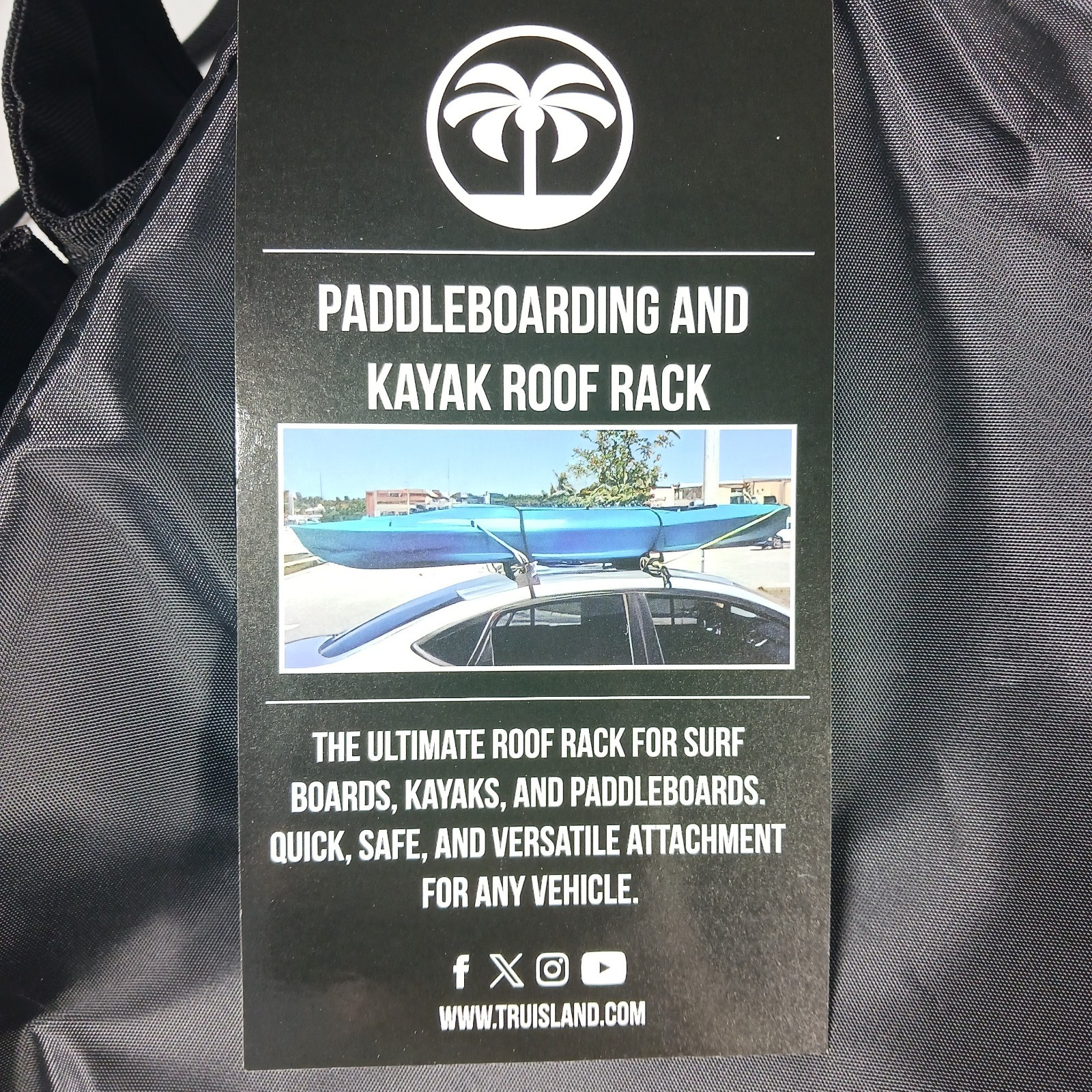 TRU-ISLAND Vehicle Roof Rack Soft Pads Universal Surfboard/Paddle Board/ Kayak